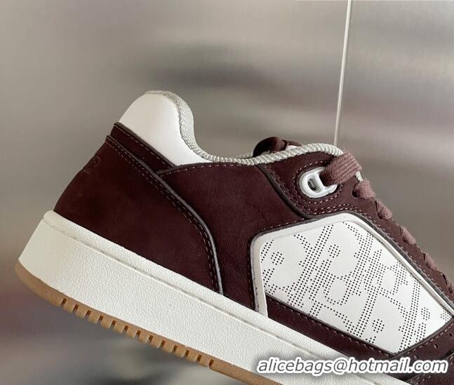 Unique Style Dior B27 Low-Top Sneakers in Calfskin and Suede White/Brown 2122679