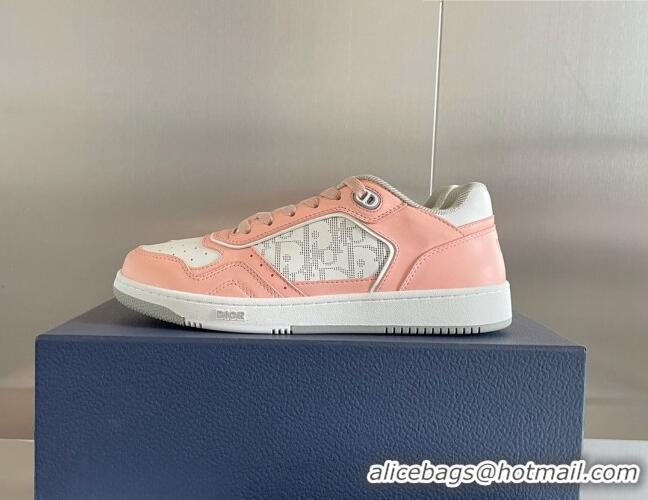 Luxurious Dior B27 Low-Top Sneakers in Calfskin White/Pink 2122680