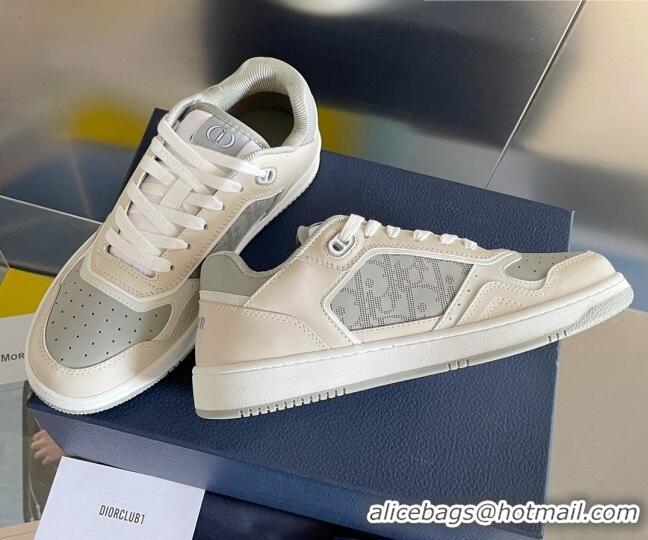 Best Price Dior B27 Low-Top Sneakers in Calfskin Cream White/Grey 2122681