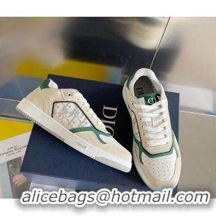 Purchase Dior B27 Low-Top Sneakers in Calfskin Light Beige/White/Green 2122682