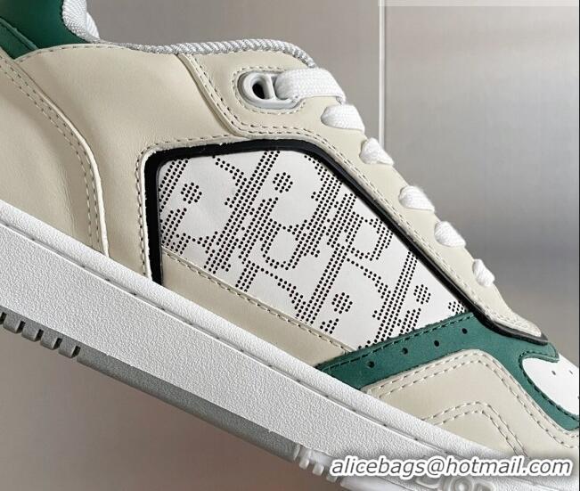 Purchase Dior B27 Low-Top Sneakers in Calfskin Light Beige/White/Green 2122682