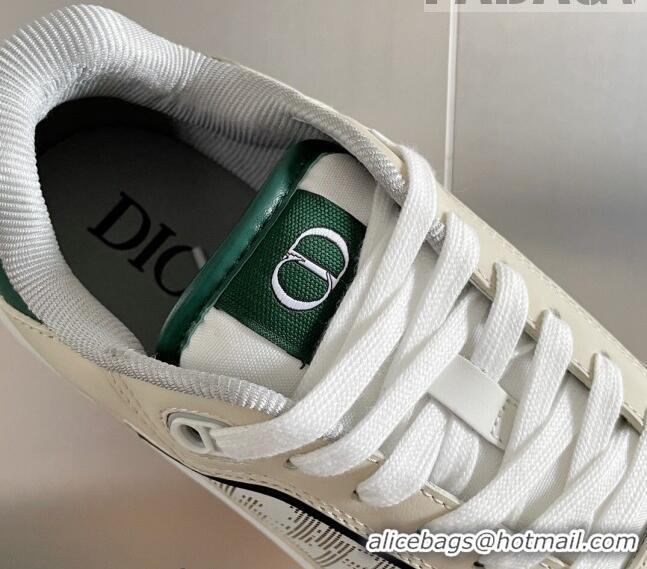 Purchase Dior B27 Low-Top Sneakers in Calfskin Light Beige/White/Green 2122682