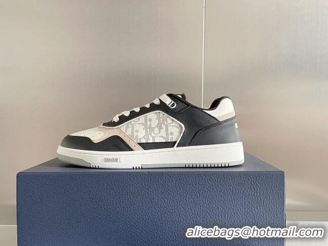 Good Quality Dior B27 Low-Top Sneakers in Calfskin White/Black 122683