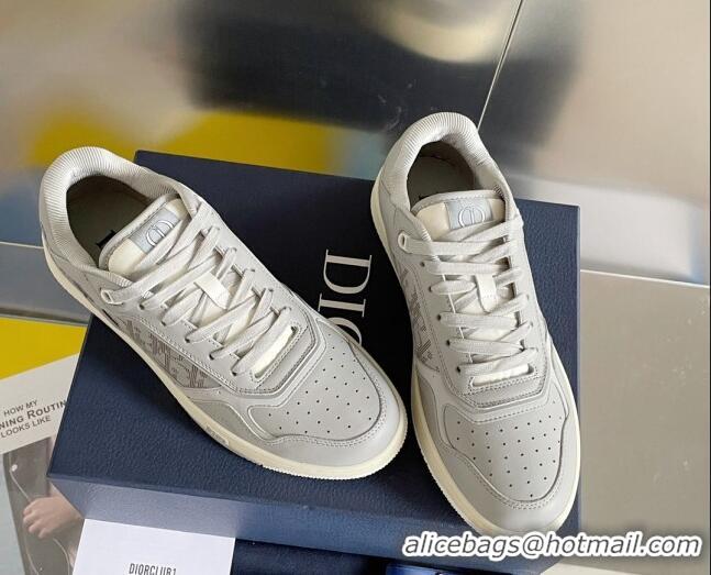 Good Looking Dior B27 Low-Top Sneakers in Calfskin Grey 122684