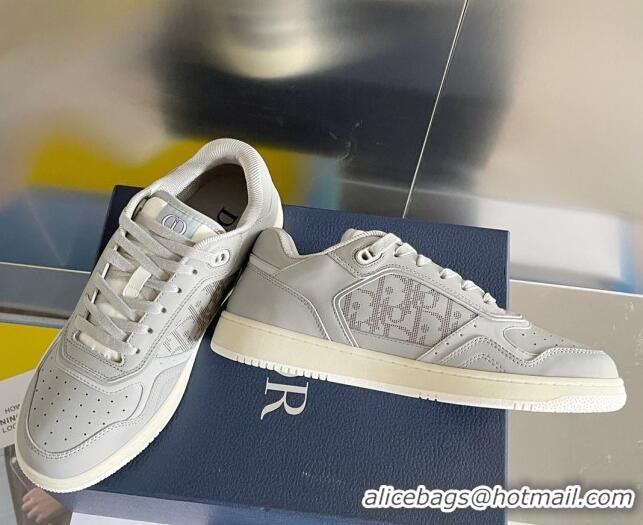 Good Looking Dior B27 Low-Top Sneakers in Calfskin Grey 122684