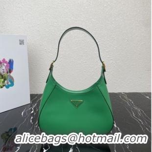 Big Discount Prada Leather shoulder bag 1BC179 green