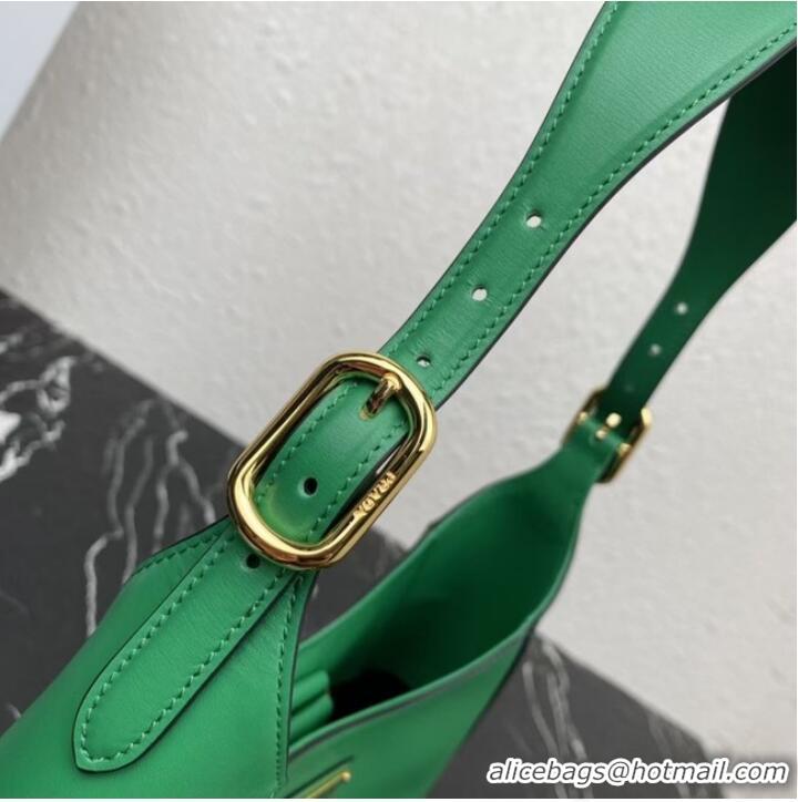 Big Discount Prada Leather shoulder bag 1BC179 green