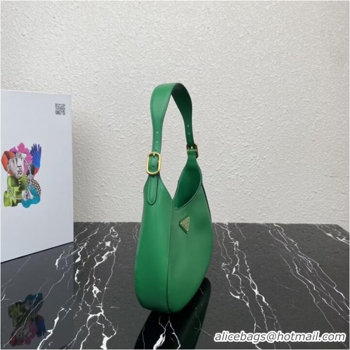 Big Discount Prada Leather shoulder bag 1BC179 green