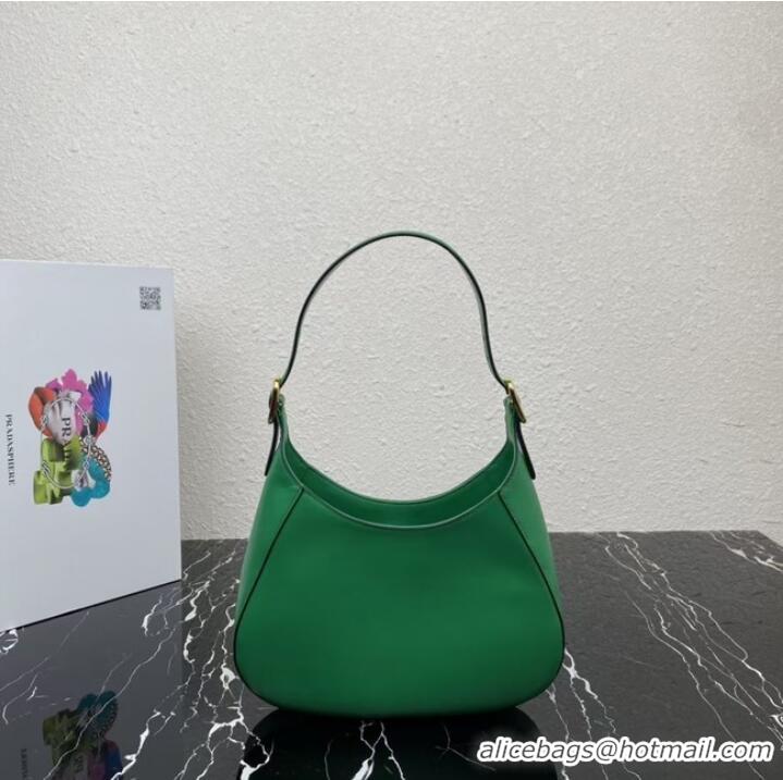 Big Discount Prada Leather shoulder bag 1BC179 green