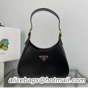 Top Quality Prada Leather shoulder bag 1BC179 Black