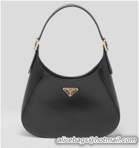 Top Quality Prada Leather shoulder bag 1BC179 Black