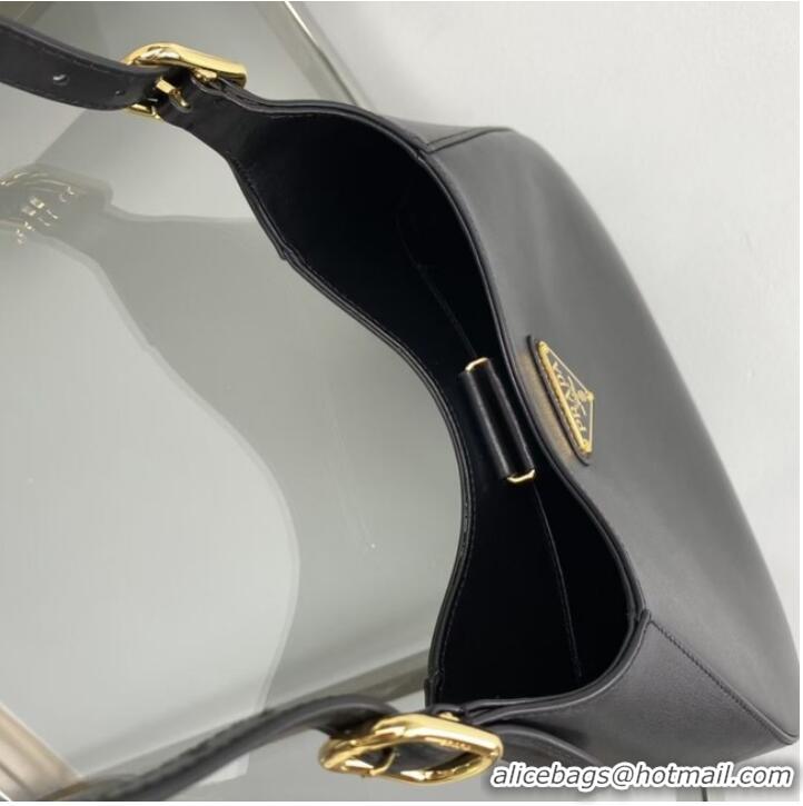 Top Quality Prada Leather shoulder bag 1BC179 Black