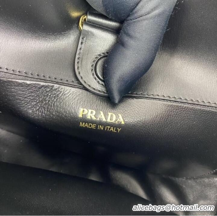 Top Quality Prada Leather shoulder bag 1BC179 Black