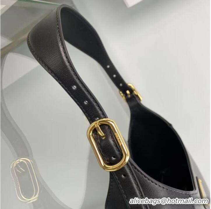 Top Quality Prada Leather shoulder bag 1BC179 Black