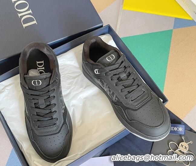 Luxury Dior B27 Low-Top Sneakers in Calfskin Black 122689