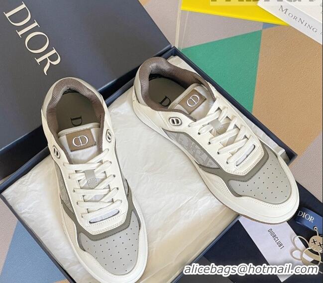 Purchase Dior B27 Low-Top Sneakers in Calfskin White/Grey 122692