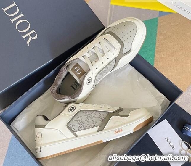 Purchase Dior B27 Low-Top Sneakers in Calfskin White/Grey 122692