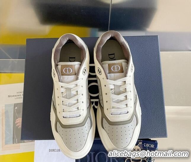 Purchase Dior B27 Low-Top Sneakers in Calfskin White/Grey 122692