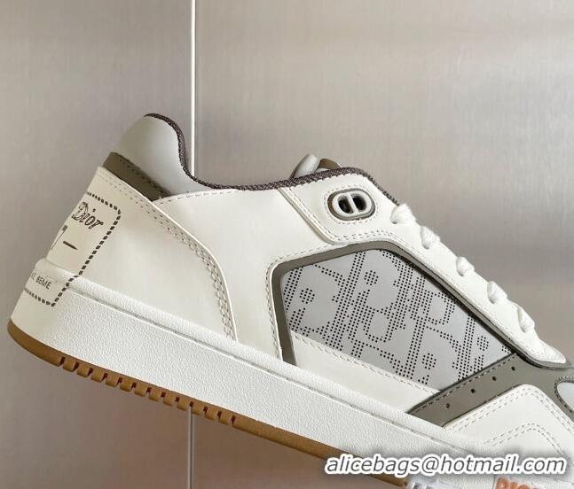 Purchase Dior B27 Low-Top Sneakers in Calfskin White/Grey 122692