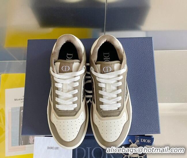 Best Grade Dior B27 Low-Top Sneakers in Calfskin and Green/White 122694