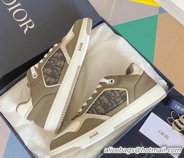 Best Grade Dior B27 Low-Top Sneakers in Calfskin and Green/White 122694