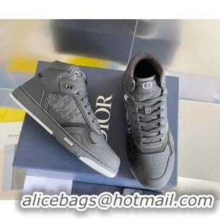 Sophisticated Dior B27 High-Top Sneakers in Calfskin Black 1226103