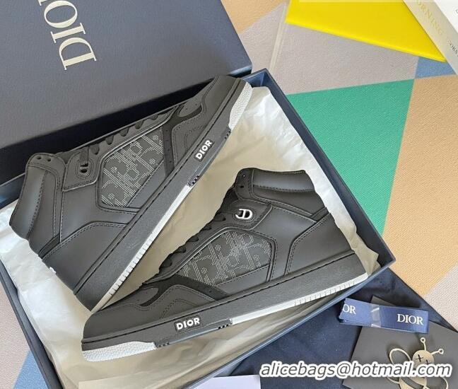 Sophisticated Dior B27 High-Top Sneakers in Calfskin Black 1226103