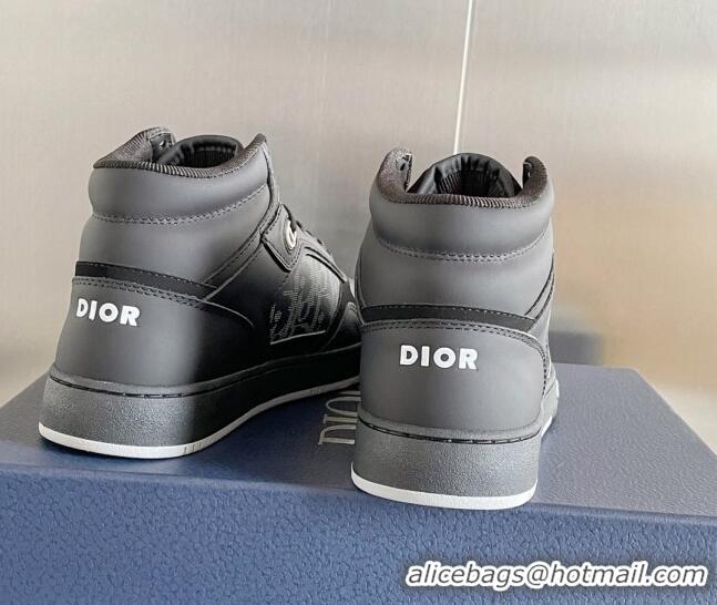 Sophisticated Dior B27 High-Top Sneakers in Calfskin Black 1226103