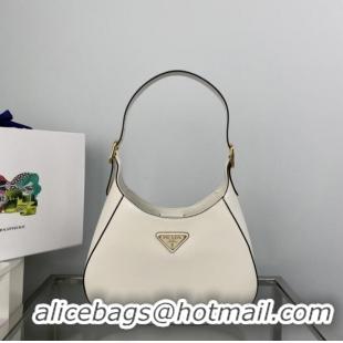 Reasonable Price Prada Leather shoulder bag 1BC179 white