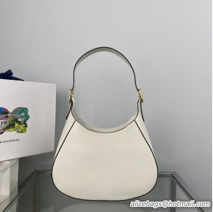 Reasonable Price Prada Leather shoulder bag 1BC179 white