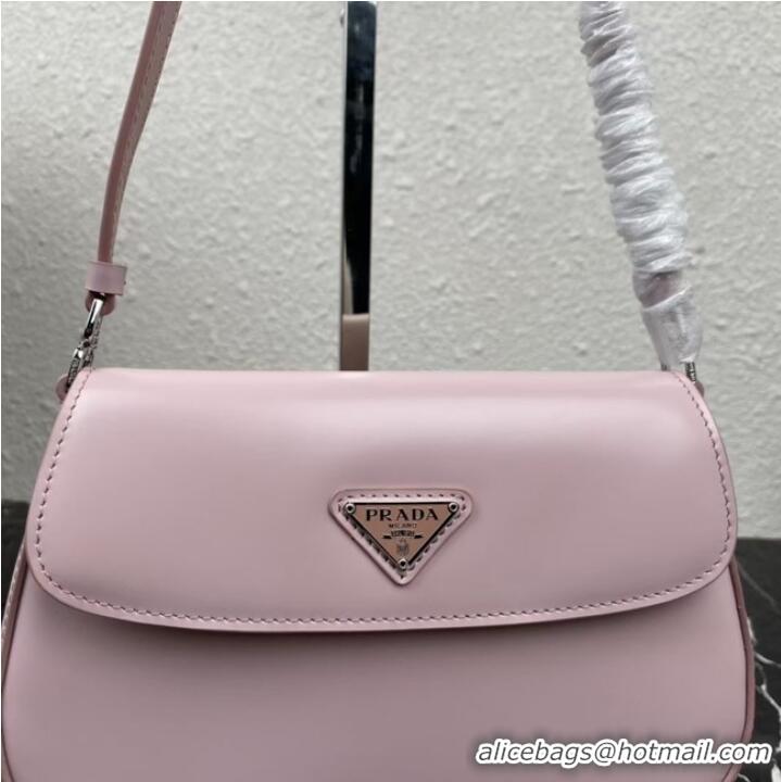 Buy Cheap Prada Cleo brushed leather shoulder bag with flap 1BD311 Lavender