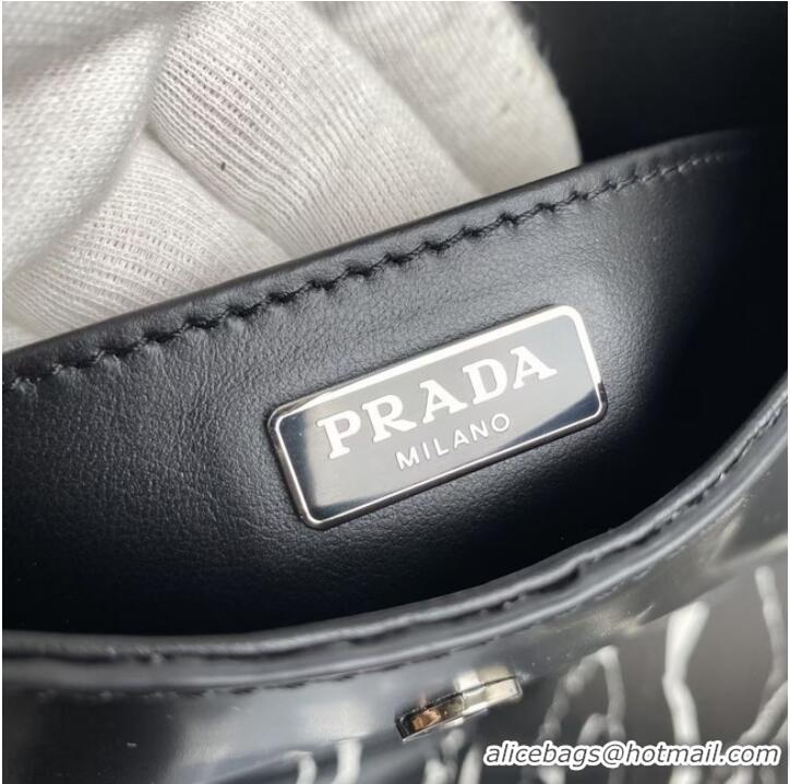 Promotional Prada Cleo brushed leather shoulder bag with flap 1BD311 black