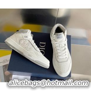 Perfect Dior B27 High-Top Sneakers in Calfskin White 1226106