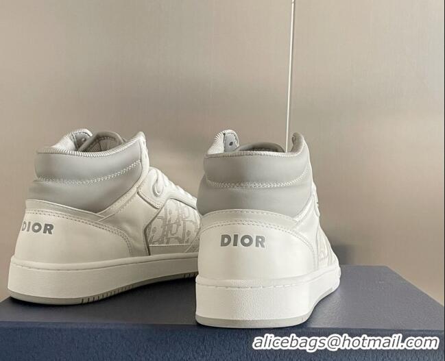 Perfect Dior B27 High-Top Sneakers in Calfskin White 1226106