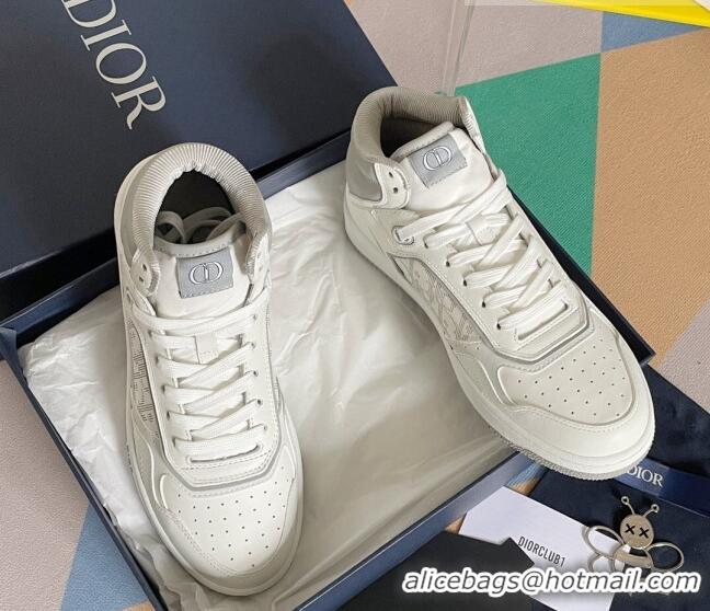 Perfect Dior B27 High-Top Sneakers in Calfskin White 1226106