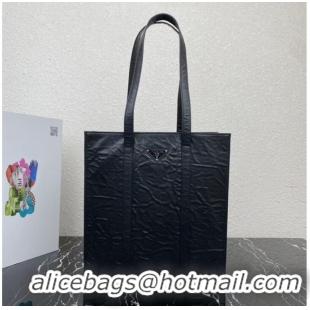 Best Price Prada Small antique nappa leather tote 1BG459 black