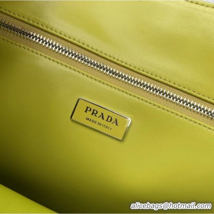 Good Quality Prada Small antique nappa leather tote 1BG459 yellow