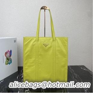 New Style Prada Medium antiqued nappa leather tote bag 1BG587 yellow