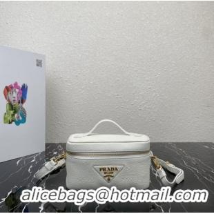 Buy Inexpensive Prada Leather mini-bag 1BH202 white