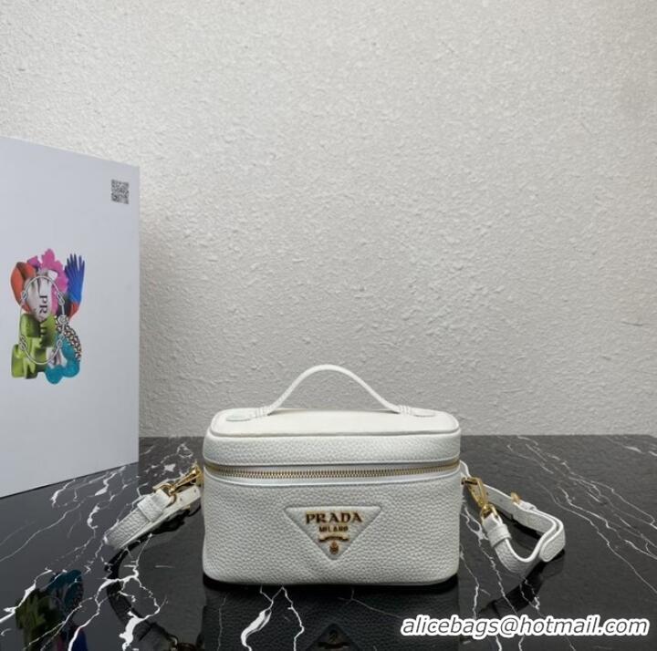 Buy Inexpensive Prada Leather mini-bag 1BH202 white