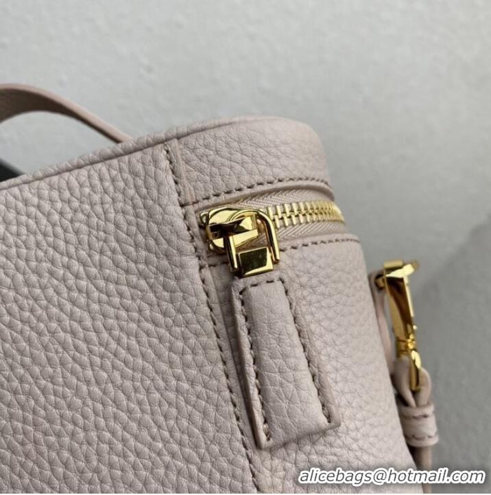 Promotional Prada Leather mini-bag 1BH202 Sand Beige