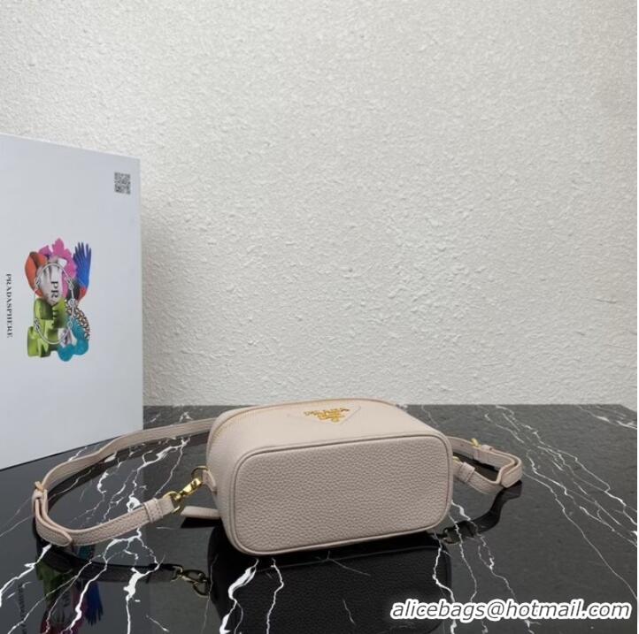 Promotional Prada Leather mini-bag 1BH202 Sand Beige