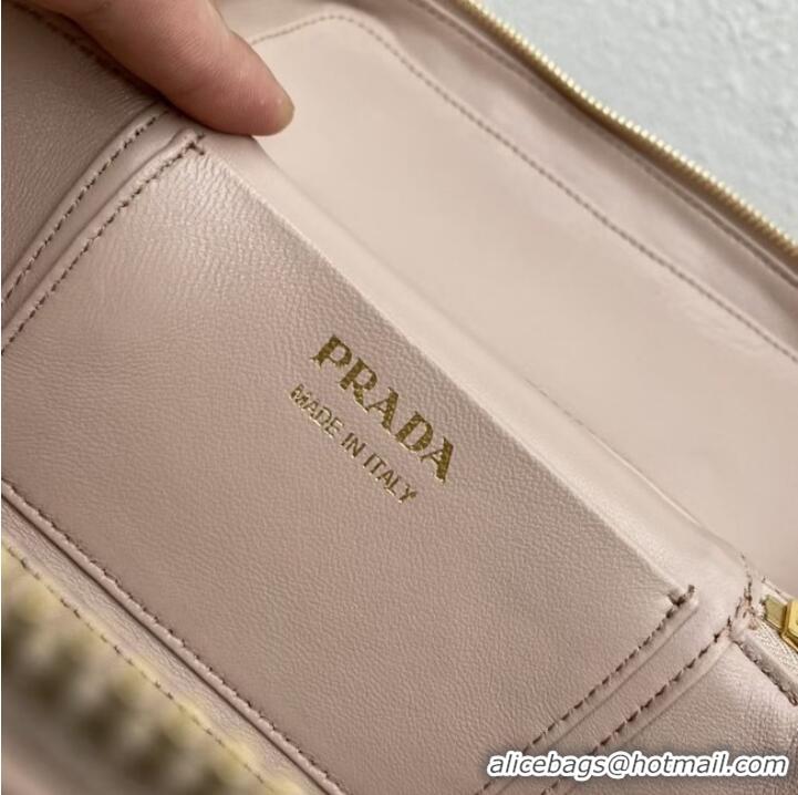 Promotional Prada Leather mini-bag 1BH202 Sand Beige