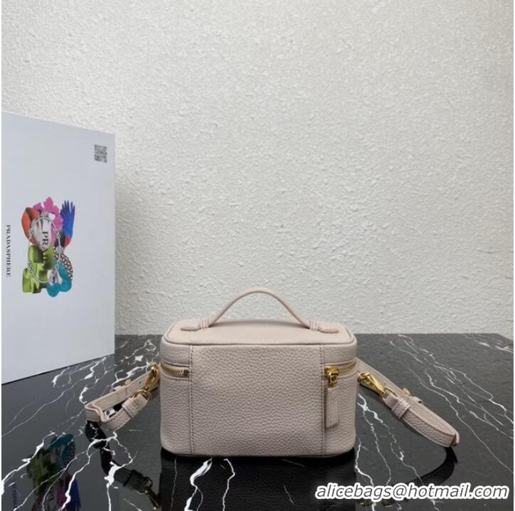 Promotional Prada Leather mini-bag 1BH202 Sand Beige