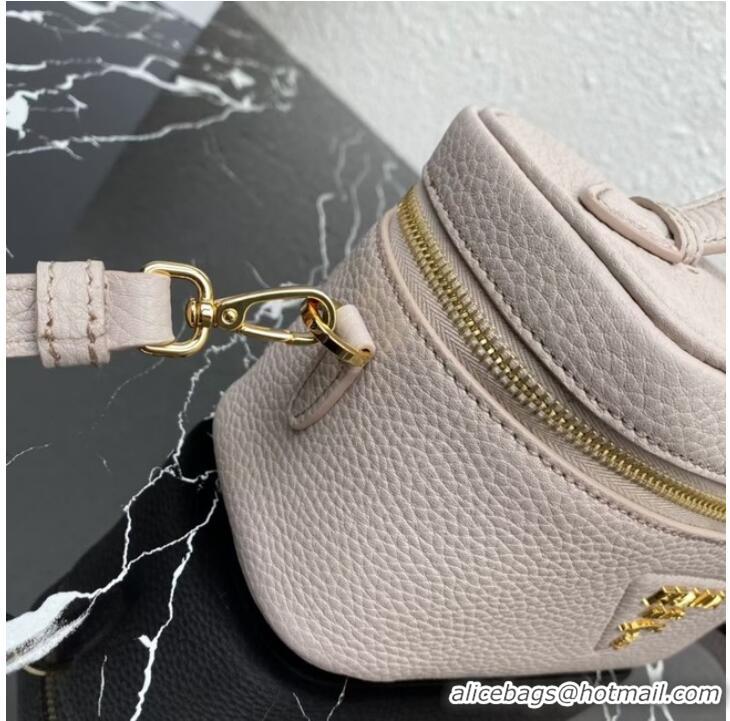 Promotional Prada Leather mini-bag 1BH202 Sand Beige