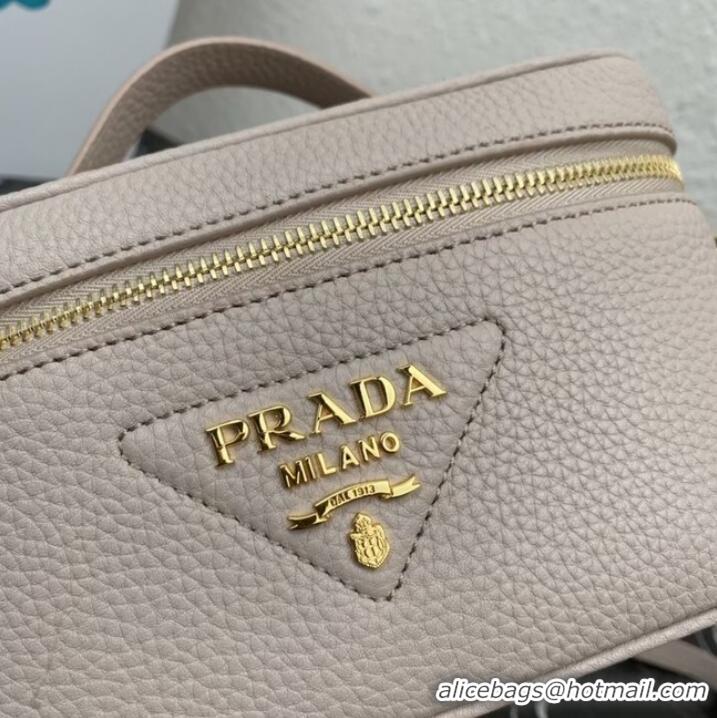 Promotional Prada Leather mini-bag 1BH202 Sand Beige