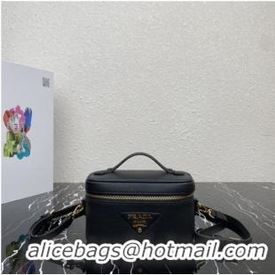 New Fashion Prada Leather mini-bag 1BH202 black