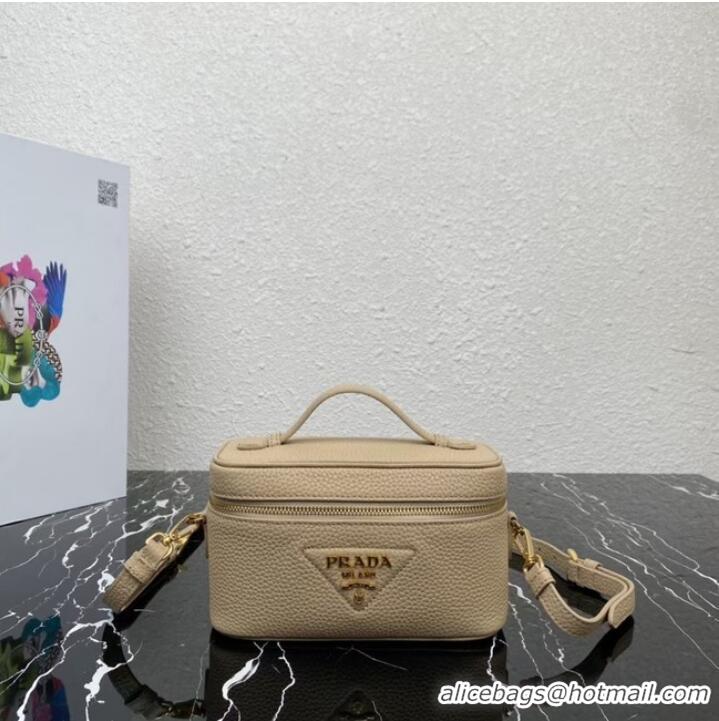 Promotional Prada Leather mini-bag 1BH202 apricot