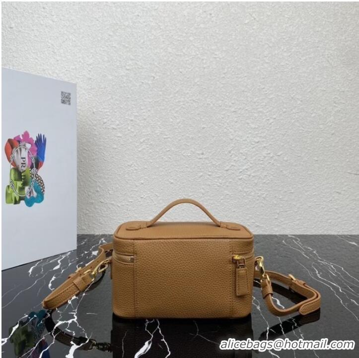 Pretty Style Prada Leather mini-bag 1BH202 Caramel