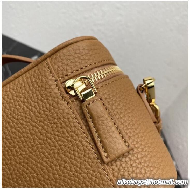 Pretty Style Prada Leather mini-bag 1BH202 Caramel